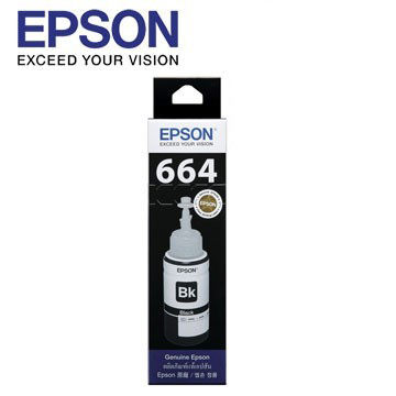 EPSON T664100 原廠黑色墨水匣 